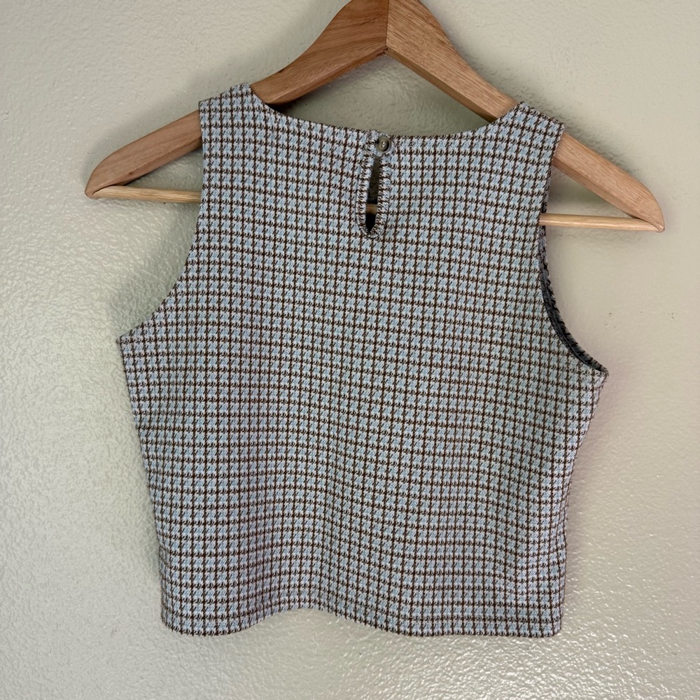 ❇️Altar'd State Houndstooth Crop Top 2 for $22❇️ - Picture 3 of 4